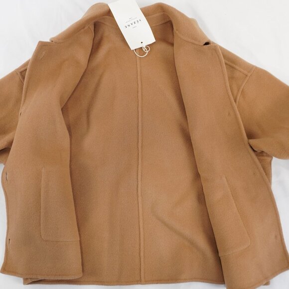 Sezane Mia Wool Button-Up Jacket In Light Camel - Women's Size US 2 - NWT - Picture 4 of 9